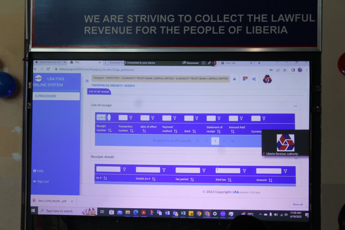 liberia_revenue's tweet photo. The LRA, with support from partners, today officially launched the Liberia Integrated Tax Administration System (LITAS) to enhance online tax payment.
The digital platform enables taxpayers to easily file, register and pay taxes with just a simple click.
#MovingToBillions https://t.co/Jz73rsrK5b