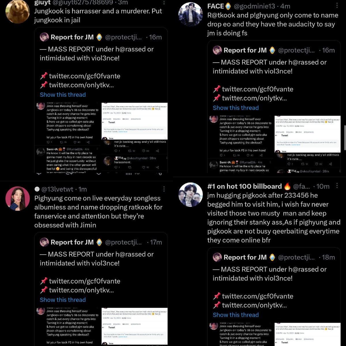 JK_CrSpot's tweet photo. ‼️mass report and block multiple times

📌https://t.co/ITkGZeiE32
📌https://t.co/TJAbjrrc4B
📌https://t.co/TcwI5JEz0x
📌https://t.co/HKxKp6G1Aq
📌https://t.co/XcGANTX1ty
📌https://t.co/lnlyjS8eZu
📌https://t.co/fRiU4woz4Y
📌https://t.co/MZc9S2XlQA https://t.co/jUq2fPBUvO
