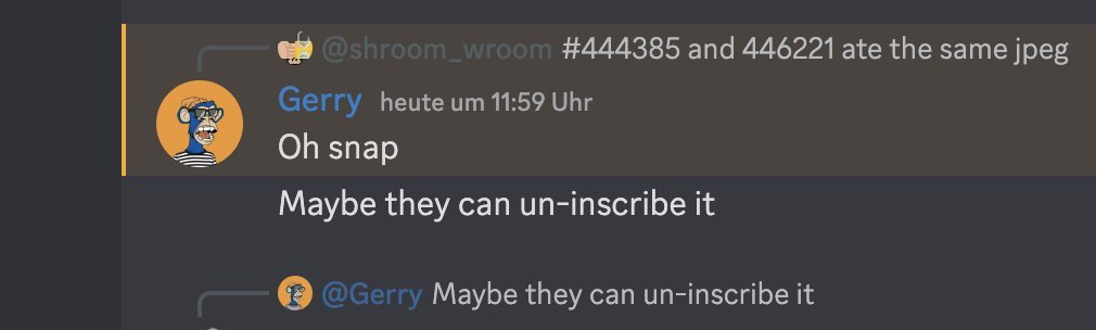 There is something wonderful about the immutability of Ordinal inscriptions. 
I get it, it's hard to wrap your head around even for crypto people. Imagine when regular folks get it.