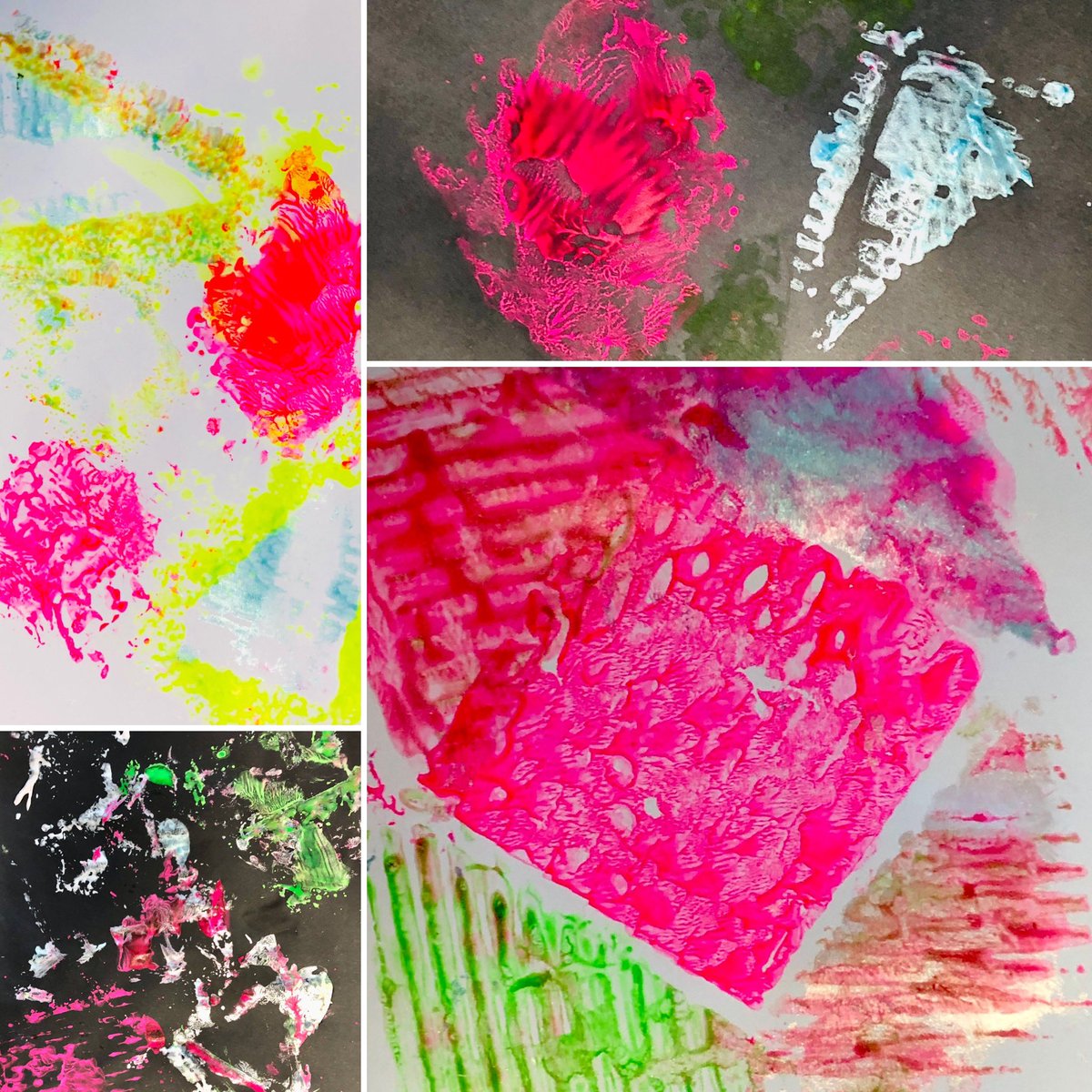 My last day @AshFieldAcad as resident artist & here are the lovely vibrant prints the students created, exploring texture & colour.
Thank you to Phoenix class for making me feel so welcome & part of a team. I’ve learnt so much & loved the experience
#residentartist #artforall
