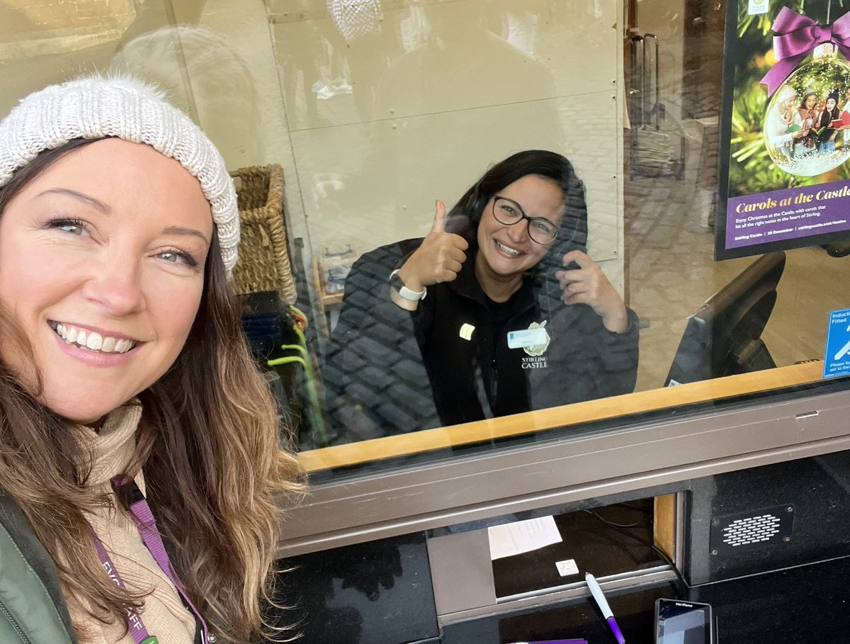 Tracy_FVC's tweet photo. Recent educational visit to @stirlingcastle with my current group of ESOL students. Delighted to see ex student, Marisol, loving her work with @HistEnvScot after completing her ESOL course and then her HND in Tourism @FVCollege #tourism #lovescotlandscolleges https://t.co/Vcigdyctim
