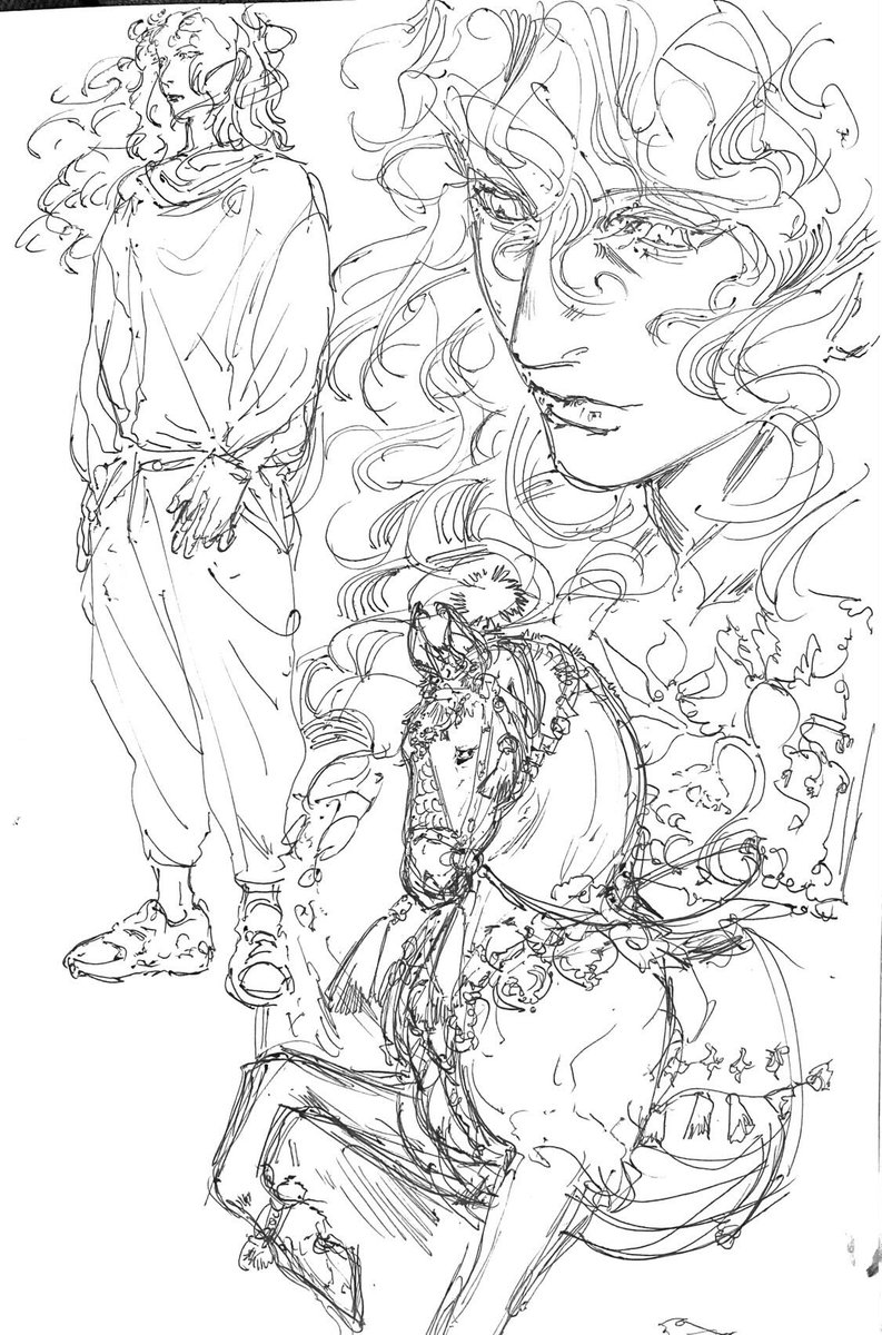 the original pen drawing 