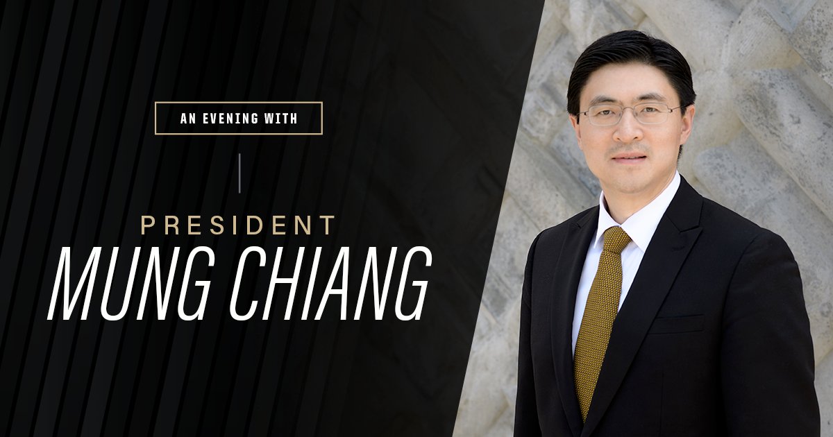 Dr. Mung Chiang (@PurduePresident) / Twitter