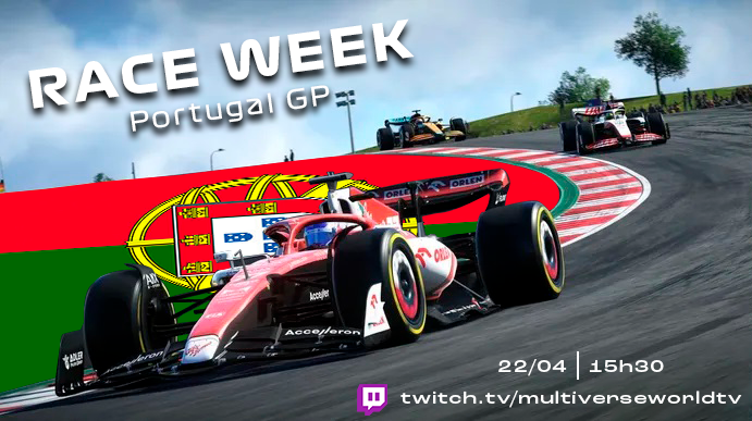 F1MVWChamp's tweet photo. RACE WEEK

Chegamos na terra de Dom Pedro para o Grande Prêmio de Portugal!! O circuito no qual é considerado a Montanha-Russa Portuguesa, cheio de subidas e descidas, curvas de media e alta... Mas e vc torcedor, quem vai ganhar esse GP ? https://t.co/wx7C4svWck