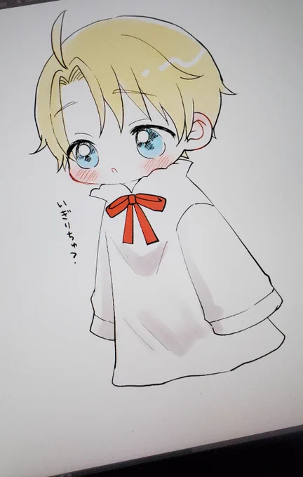 これはふーるーさんで見てたら描きたくなったおちびめりかrkgk 