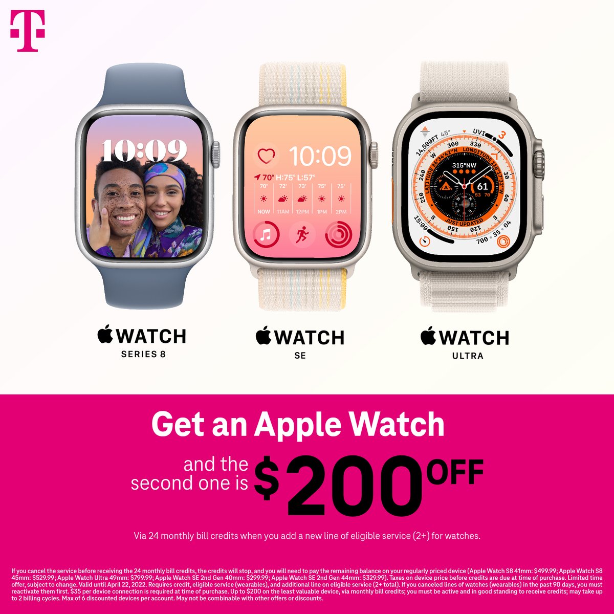 You and your partner can win! Get an Apple Watch and the second one is $200 off, via 24 monthly bill credits when you add a line of watches.

Visit us at Lockhart Gardens Shopping Center, St. Thomas, or Peter's Rest Shopping Center, St. Croix.