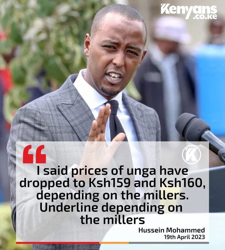 paulinenjoroge's tweet photo. Government had a chance give millers the opportunity to import duty free maize in order to reduce the cost of unga. What did agriculture minister Mithika Linturi decide to do instead? He gave some brokers this deal.

The brokers only cared about profits since they have no brand to protect, so they imported funny maize whose flour is producing soggy ugali. These brokers are now trying to sell the maize to millers but serious millers have refused to buy since they have their brands to protect and they will not agree to lower the quality of their unga to please the government.