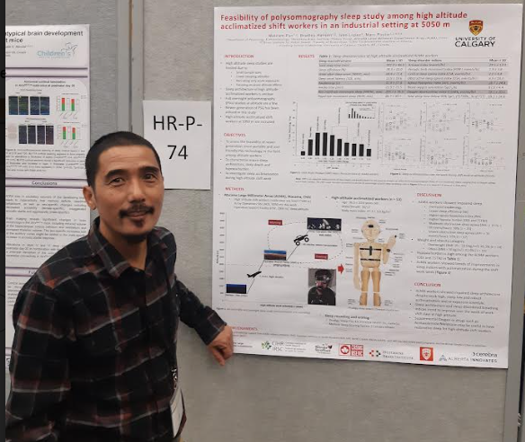 Sleep at high altitude (altitude shift workers) using a newer generation of #polysomnography from @CerebraOfficial in Andes of Chile <a href="/almaobs/">ALMA Observatory📡</a> #hypoxia #sleep #altitude
Thanks @AFMC_e for organizing #ICAM23 &amp; supports from <a href="/UCalgaryMed/">UCalgaryMedicine</a> <a href="/UCPhysPharm/">UC PhysPharm</a> <a href="/marcjpoulin/">Marc Poulin</a> <a href="/VeronicaYYCGuad/">Dr. Veronica Guadagni</a>