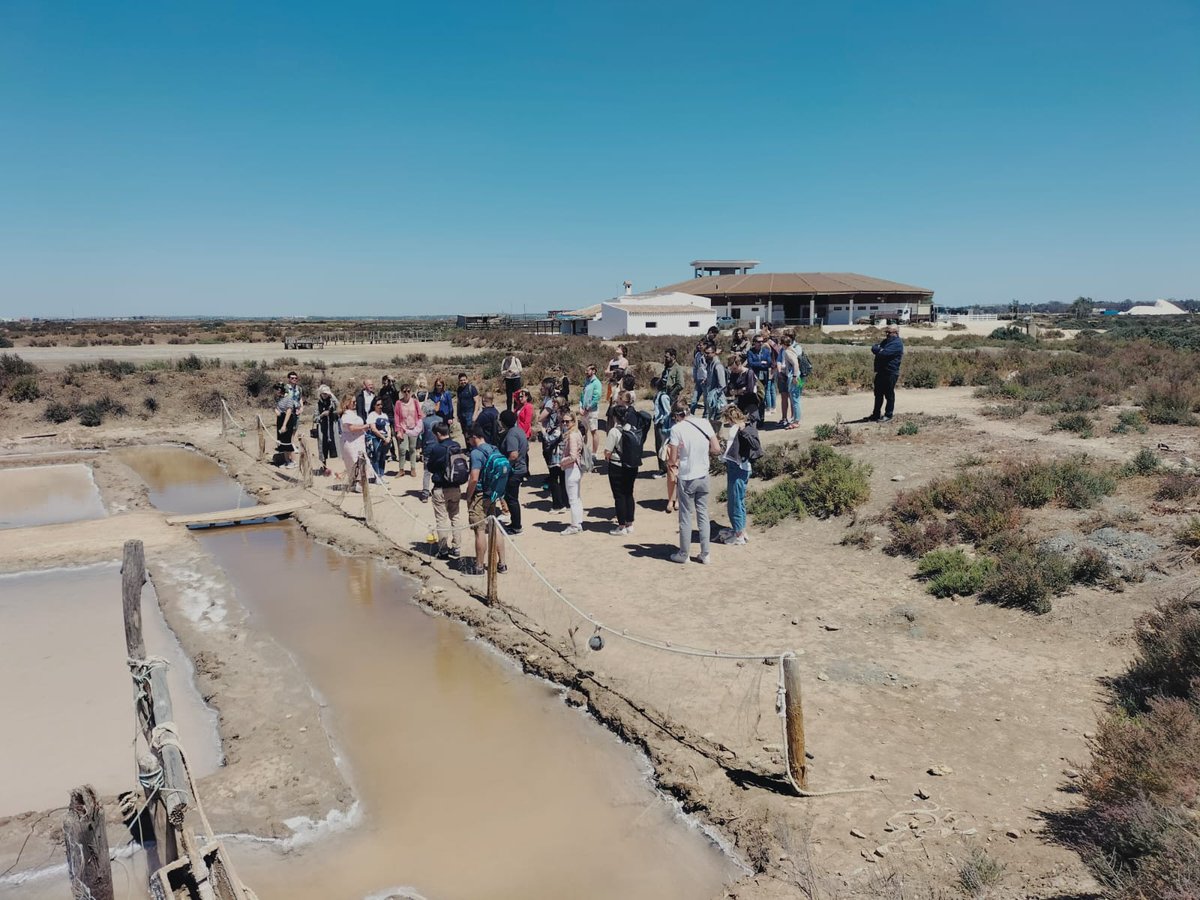 Ice-breaking session during the first day of the #SEAEUDOC course "Entrepreneurship Skills”. Guided tour to the Environmental Resources Centre Salinas de Chiclana and lunch with the students, staff, and some of the lecturers!