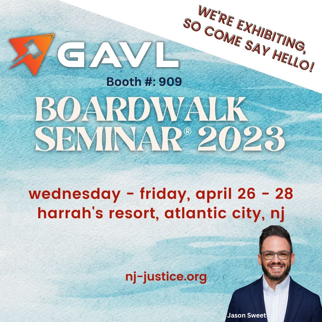 One week away!

_____
#BoardwalkSeminar #NJAJ #NJTrialAttorney #NJTrialAttorneys #NJBar #NJAttorney #NJLawyer #NJLawyers #NJAttorneys @NJAssocJustice