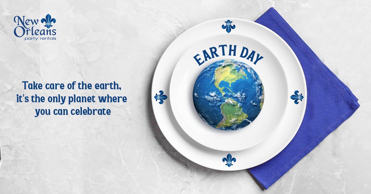 Celebrate the planet today! 🌎 Happy #EarthDay from New Orleans Party Rentals.