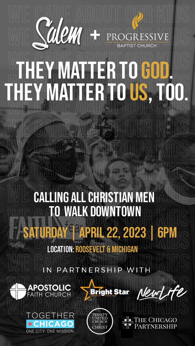 Narrative: Our kids are brilliant. We are NOT walking against them. We are walking in support of them. We are walking in accountability and responsibility for them. 

We want to resource them with jobs and opportunities that elevate them.