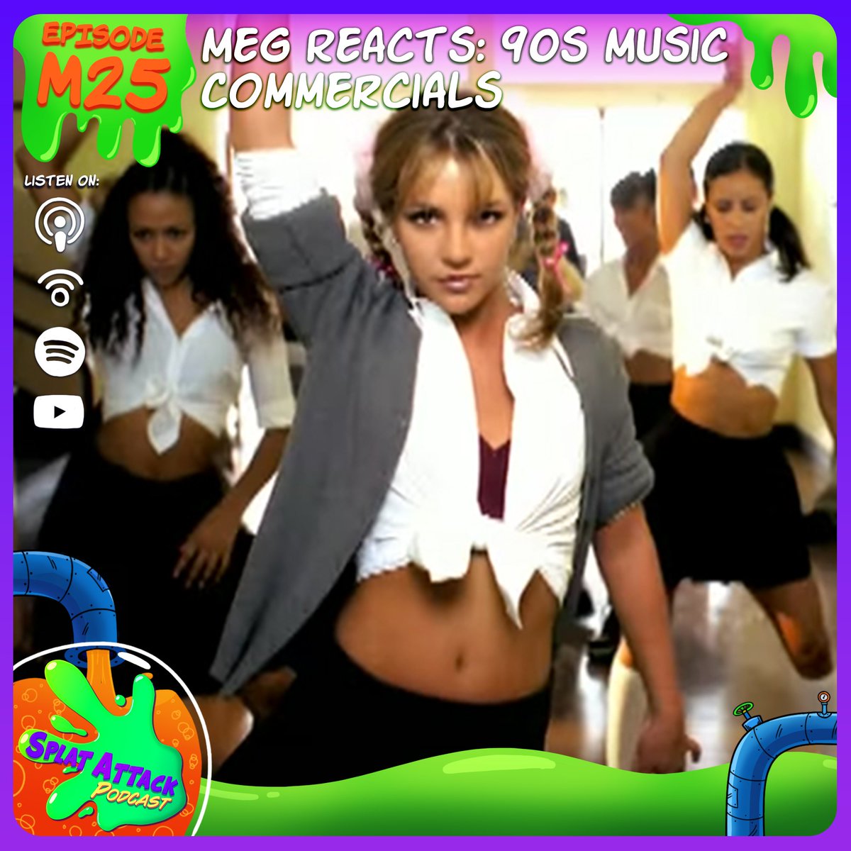 Meg and Alex return in this Meg Reacts minisode to reminisce in various 90s Music Commercials. Which 90s Music Commercials do you remember watching?

youtu.be/5nT-BEUdikI

#90music #90scommercials  #90stunes #nostalgicmusic #megreacts #90spodcast  #splatattack