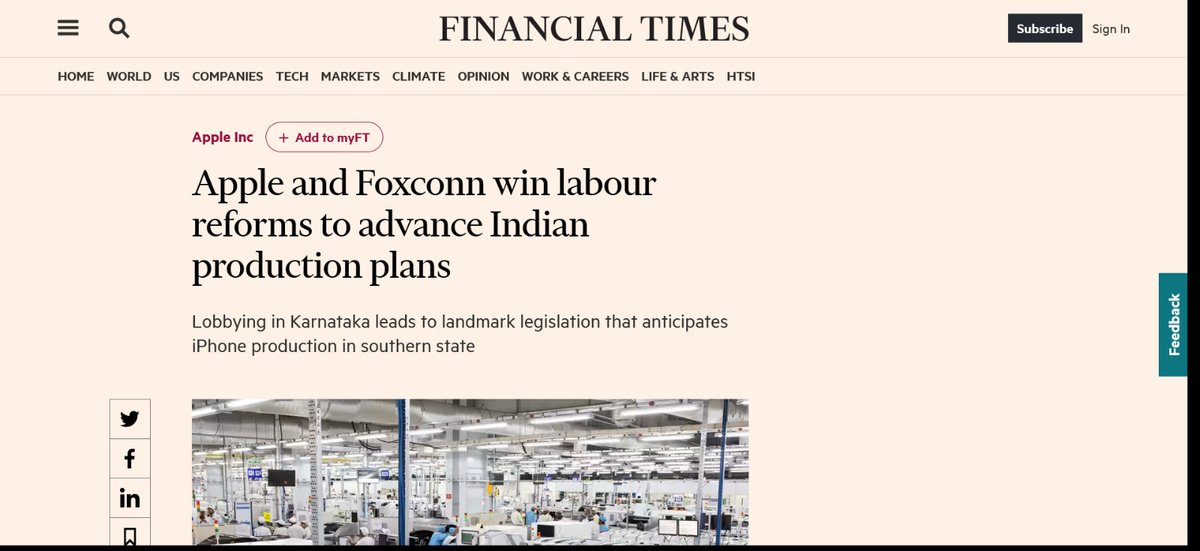 Gautammody's tweet photo. So fine, we're not a banana republic but #GOI grovels before #Apple at whose behest we are increasing working hours from #8HourWorkDay to 12. We are #workersnotslaves Defend #workersrights @BJP4Karnataka @CMofKarnataka #TNAssembly @CMOTamilnadu @LabourMinistry https://t.co/VwVDsiMIVd