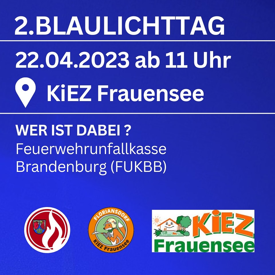 Es erwarten Euch spannende Einblicke in die Arbeit der Feuerwehr-Unfallkasse. Zusätzlich habt Ihr über den Tag die Möglichkeit Euch in Themen der gesetzlichen Unfallversicherung im Feuerwehrwesen des Landes Brandenburg zu informieren.