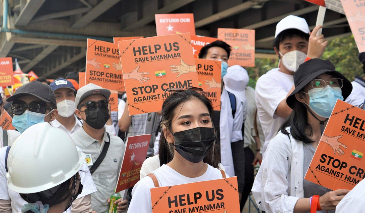 CrphMyanmar's tweet photo. Criminal junta continues international crimes in #Myanmar. 

We urge @ASEAN and the @UN to implement immediate action to protect Myanmar people from crimes by brutal junta. 

Read our full statement: ▶️ https://t.co/FcH7QigX30 https://t.co/lDI8CYBH60