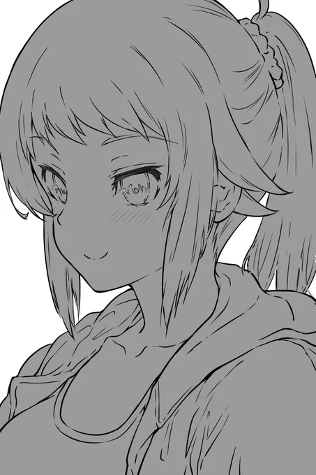 フミナ先輩の落書き 