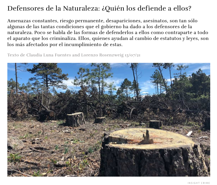 🍃Defensores de la Naturaleza: ¿Quién los defiende a ellos?

⭐️ Texto de Claudia Luna Fuentes y Lorenzo Rosenzweig

🔗 estepais.com/impreso/numero…