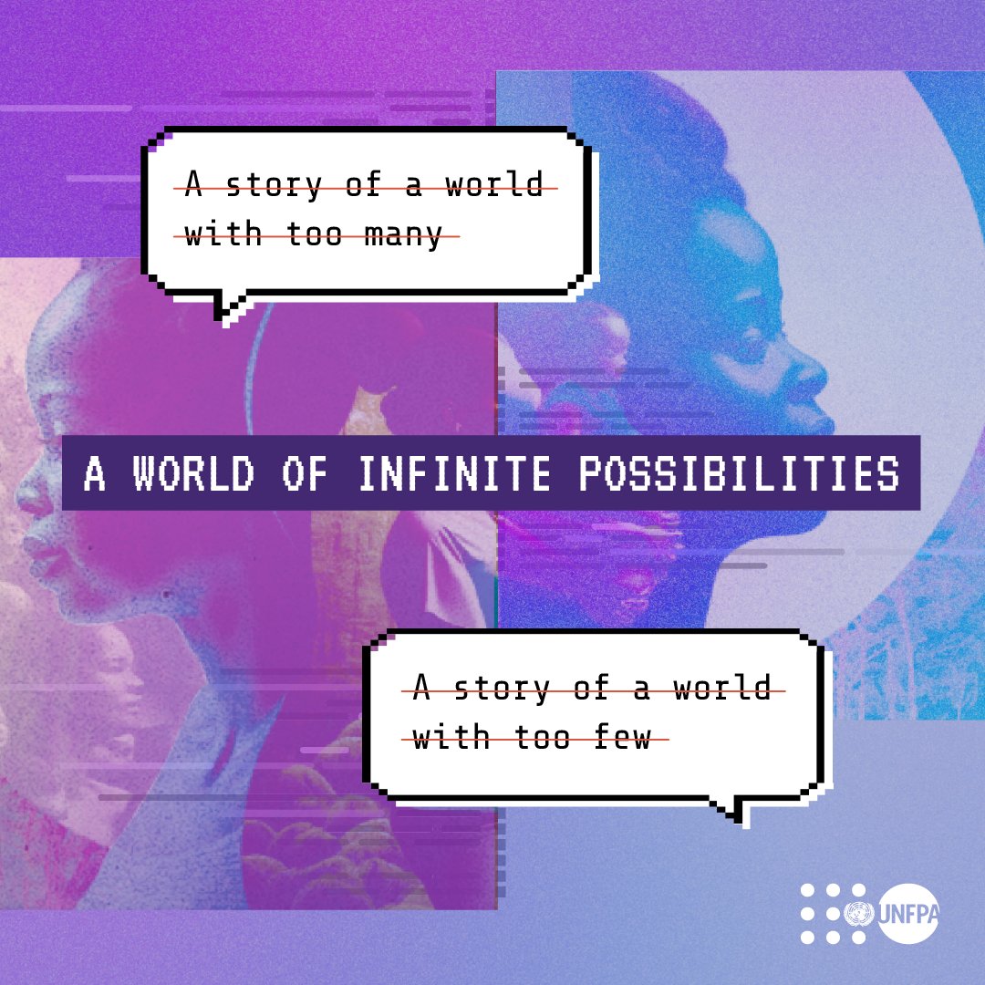 In 2022, the world's population reached the 8 billion mark.

A new @UNFPA population report explores how becoming #8BillionStrong opens infinite possibilities & highlights the urgent need to safeguard reproductive rights & choices. unf.pa/8bl