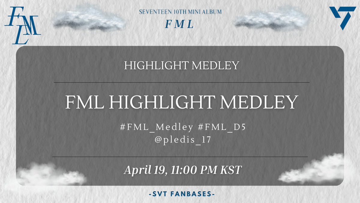 synergyforsvt's tweet photo. Can't wait to hear another amazing songs from @pledis_17
SEVENTEEN FML TRACKLIST
#FML_Tracklist #FML_D7 https://t.co/obLouF0cUZ