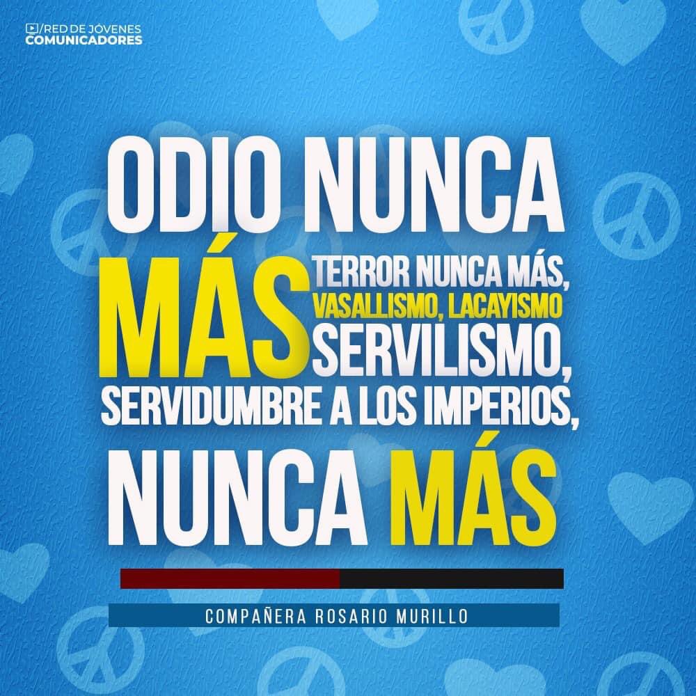 RDcomunicadores's tweet photo. !El amor es más fuerte que el odio! ❤️✊🏼 
#LaPazNuestraVictoria, el terror nunca más volverá a acechar nuestra patria bendita y siempre libre, #Nicaragua. 🔴⚫️ https://t.co/CB0KZX4z2E