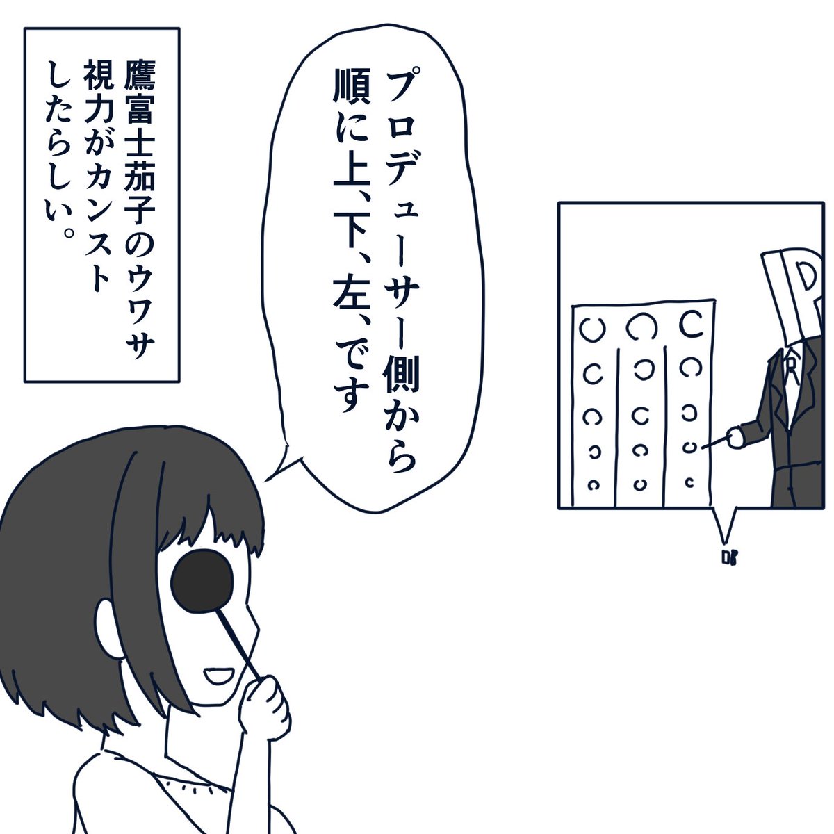 茄子さんは目がいい。 