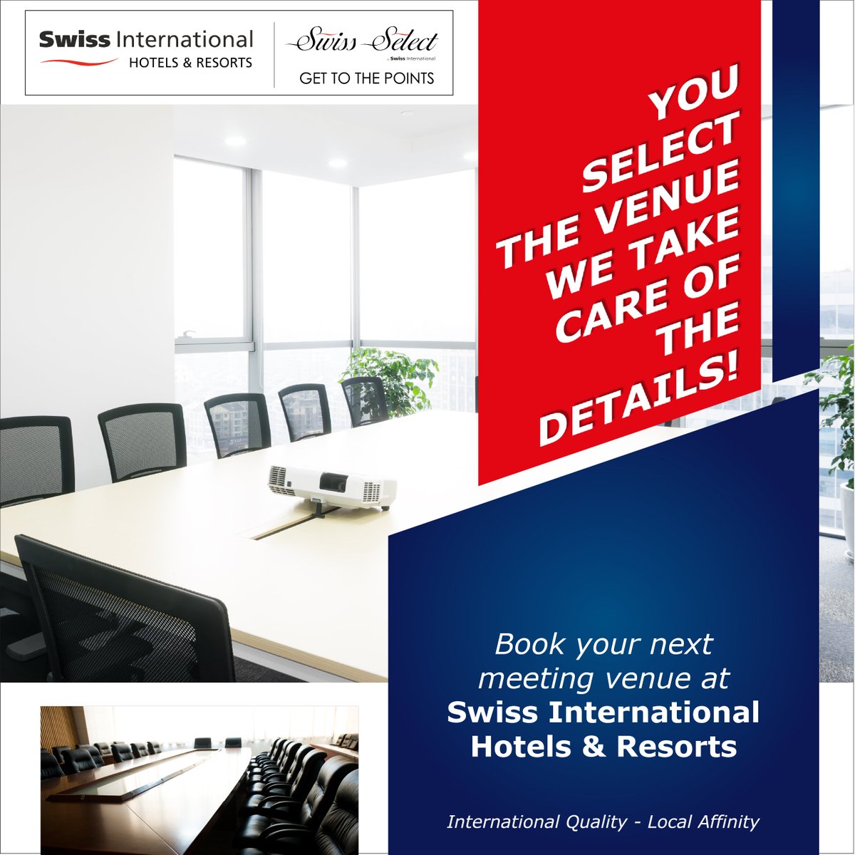 Host your Eid Celebration or Business Meeting at any of our Eventives Venues.
You select the venue and we take care of the details.
Find one near you here bit.ly/3Ukjxus
#swissinthotels #swissspirithotels #royalswisshotels #eventives #hotelvenues