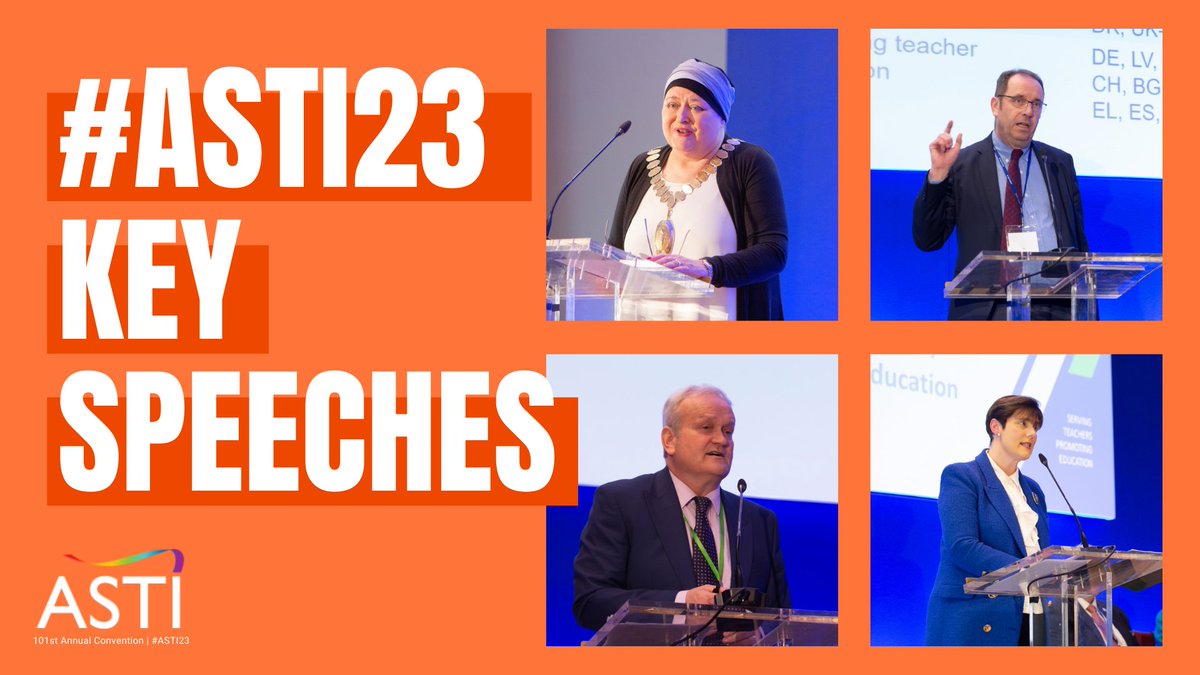 astiunion's tweet photo. #ASTI23 Listen back to key speeches from Convention here: https://t.co/DQvcxNdEFn https://t.co/i6yk4mQmfu