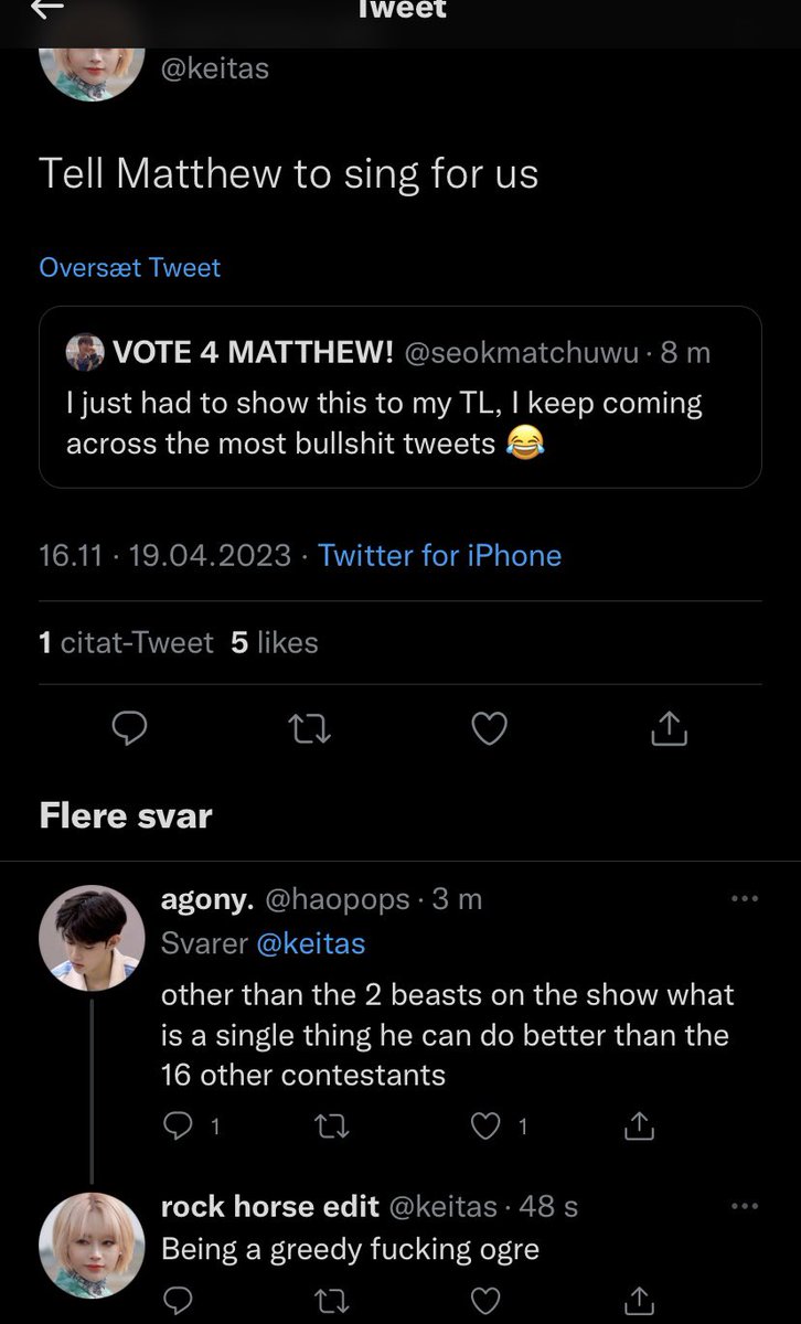 seokmatchuwu's tweet image. I cant 😭😂 yet again it’s not even a valid opinion, it’s just plain out hate lmao. #SEOKMATTHEW #MATTHEW1PICK