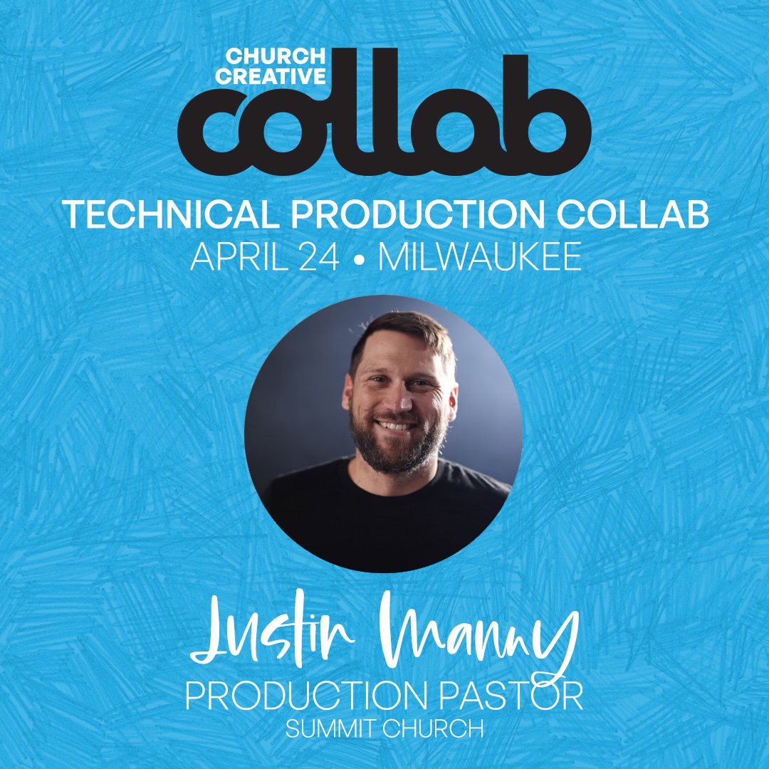 The Technical Production Collab happens this Monday in Milwaukee! We are looking forward to collaborating with church tech leaders, sharing ideas, and hanging out with good people. If you are close by, join us... churchcreativecollab.com