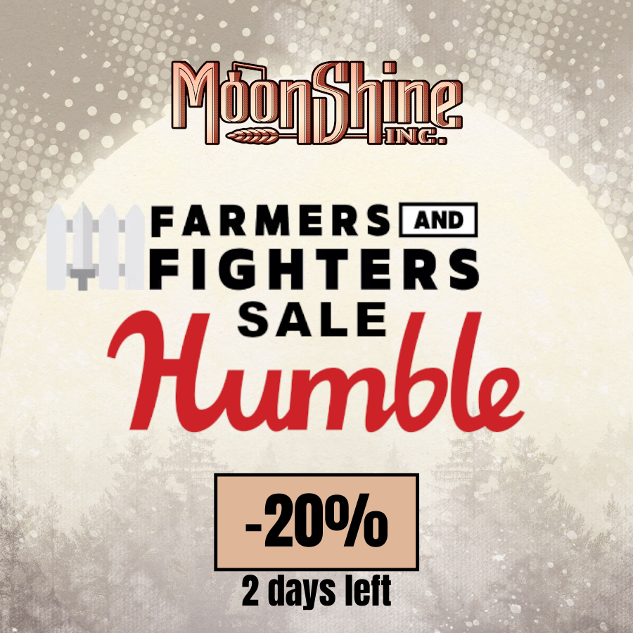 moonshine_inc_'s tweet photo. Not fighters, but farmers maybe?
#Moonshiners for sure!
Talk your friends, Moonshine Inc. is now 20% off on @humble!
Grab full game, Supporter Pack, and Supporter Edition!
https://t.co/8aeOWyxn7v
#IndieGames #DistillSuccess #GameDeals https://t.co/aOtCZUk1jq