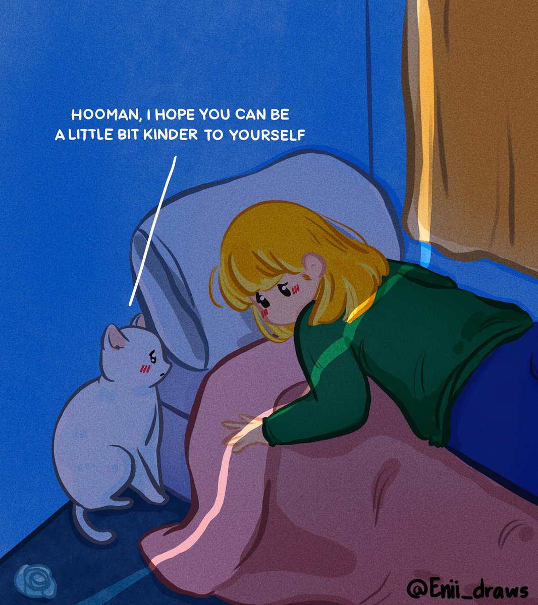 Enii_draws's tweet photo. 👧🐱💕 https://t.co/zQri4KRFT4