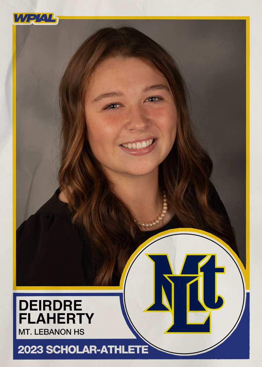 wpial7's tweet photo. 𝟐𝟎𝟐𝟑 𝐖𝐏𝐈𝐀𝐋/𝐉𝐚𝐦𝐞𝐬 𝐂𝐨𝐥𝐥𝐢𝐧𝐬 𝐒𝐜𝐡𝐨𝐥𝐚𝐫-𝐀𝐭𝐡𝐥𝐞𝐭𝐞 𝐀𝐰𝐚𝐫𝐝 𝐖𝐢𝐧𝐧𝐞𝐫

🥇 Deirdre Flaherty, @MtLebanonSports 

#WPIAL | 📚🏆 https://t.co/IMsjKxAkAT