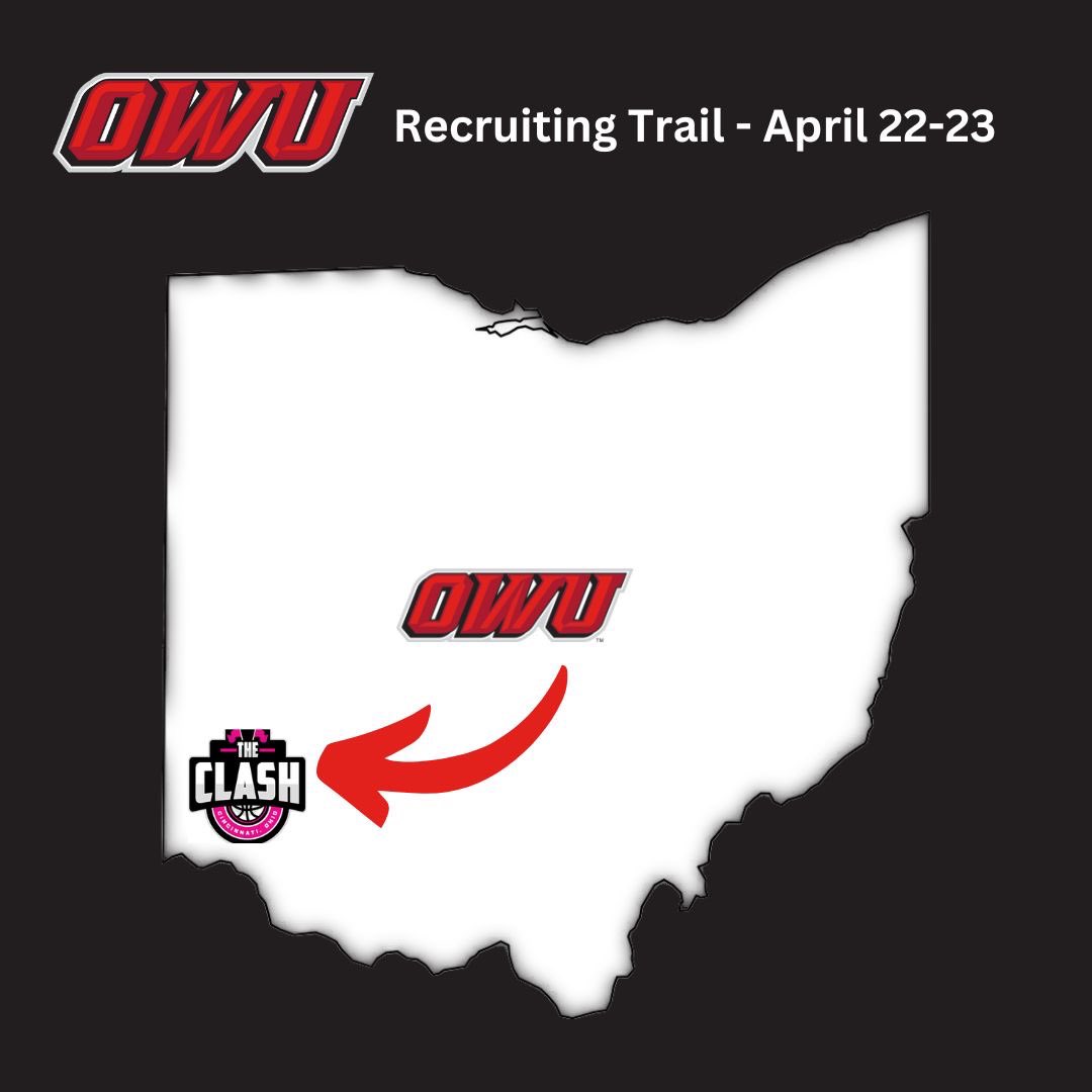 OWU_WBB's tweet photo. We will be in Cincinnati at The Clash this weekend. Send us your schedules so we can watch you play! 

#pridepassionpurpose #owuwbb #gobishops https://t.co/PRVTs5PGFv