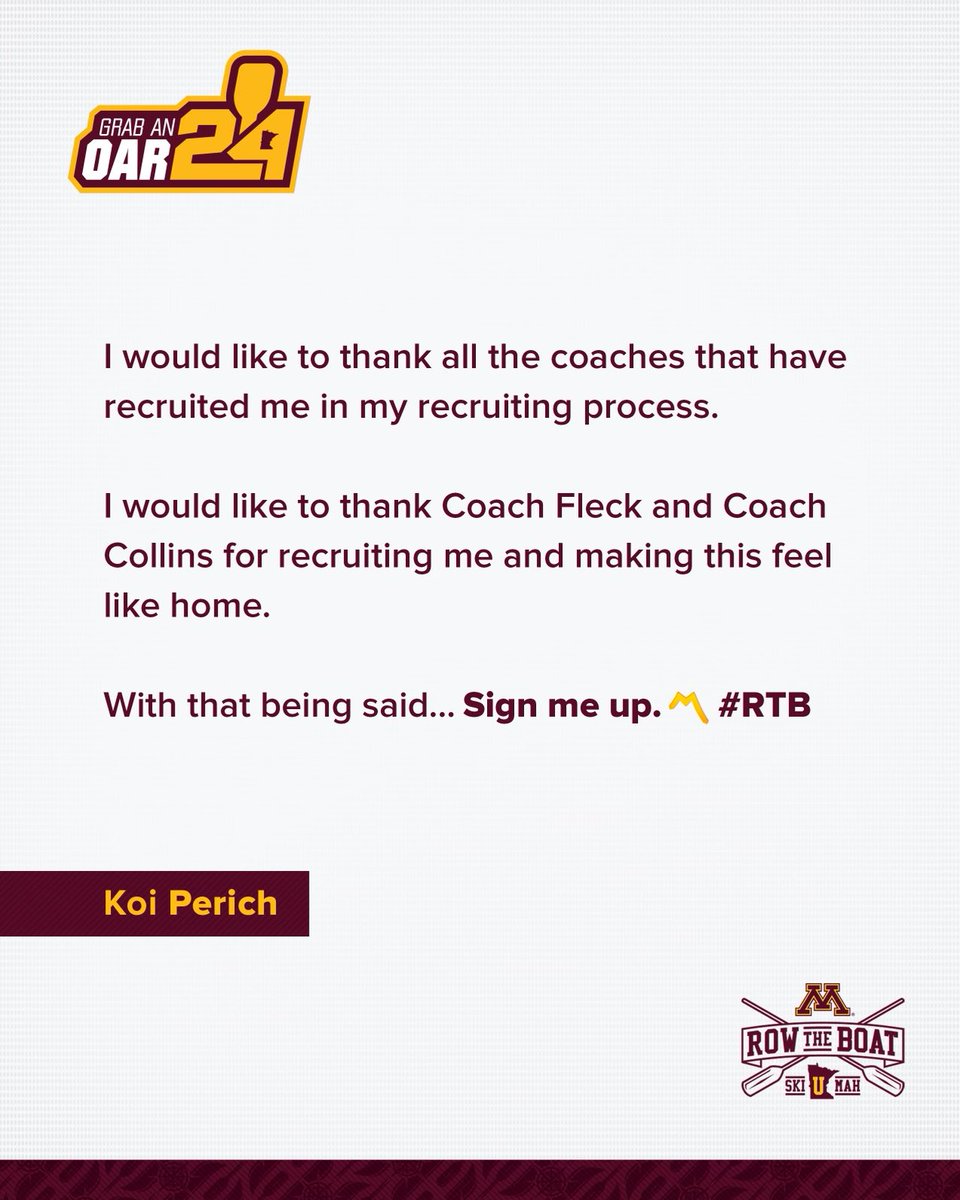 H.E.R.E <a href="/Coach_Fleck/">P.J. Fleck</a> <a href="/Coach_DCollins/">Danny Collins</a> <a href="/GopherFootball/">Minnesota Football</a> <a href="/RyanBurnsMN/">Ryan Burns</a> <a href="/247Sports/">247Sports</a>