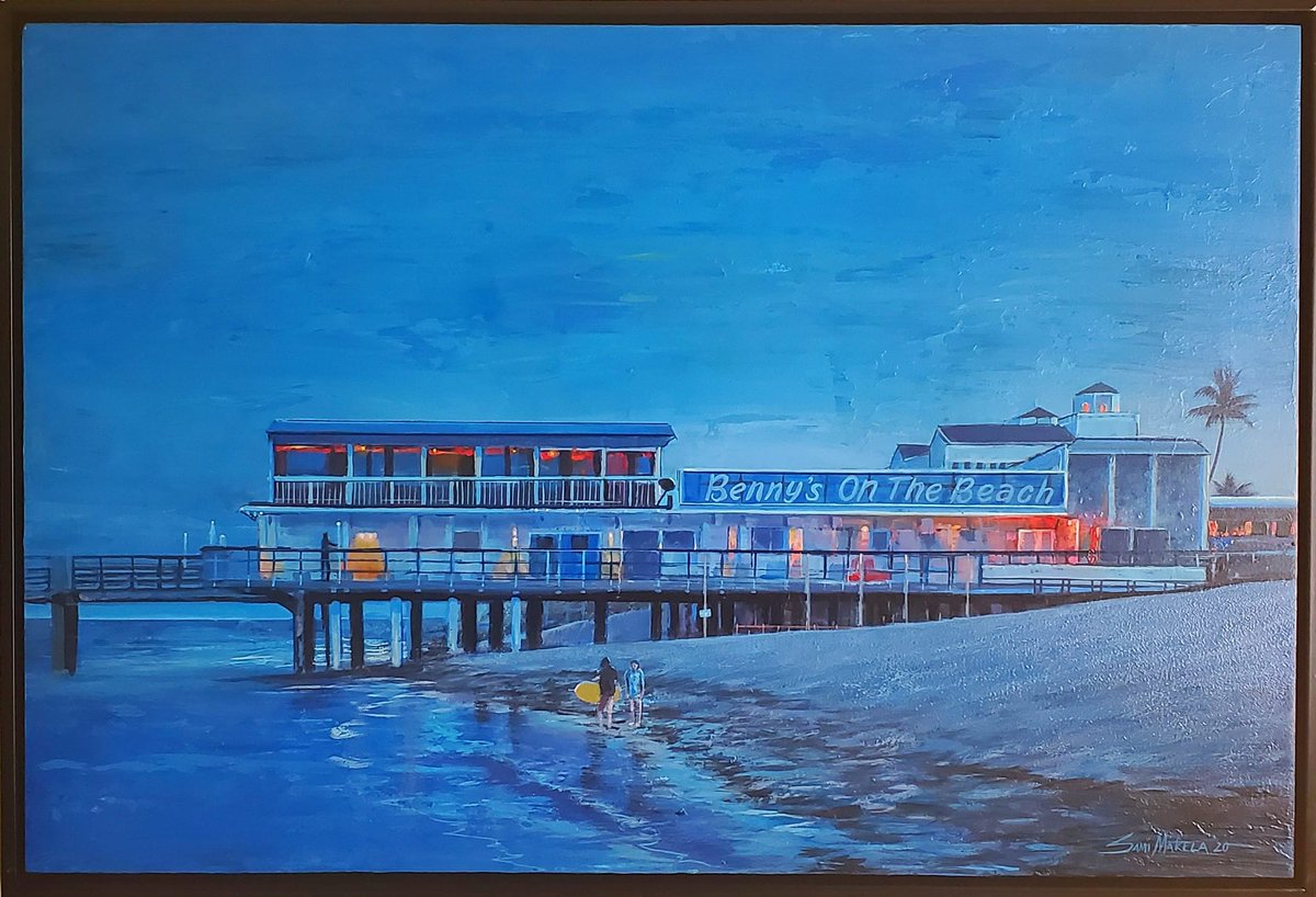 makelaartstudio's tweet photo. My painting of Benny's On The Beach located in Lake Worth Beach, FL. City commissioners just voted to not renew their lease 💔 #landmark  #lakeworthbeach #ldub #paintingoftheday #artistsontwitter #art #palmbeachartist https://t.co/PtgI3Cq73s