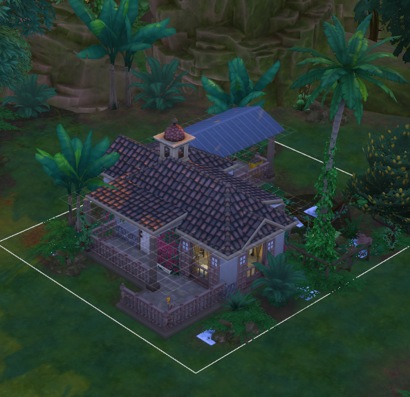 nefariouscharm's tweet photo. Just placed this lot in Salvadora for Imani to begin exploring the jungle - swapped a few things out to get the rental super low at $165/day. Wonderful lot creation by @potdar_apeksha from the gallery.
#TS4 #TheSims #SimsGallery https://t.co/z4mch7hymf