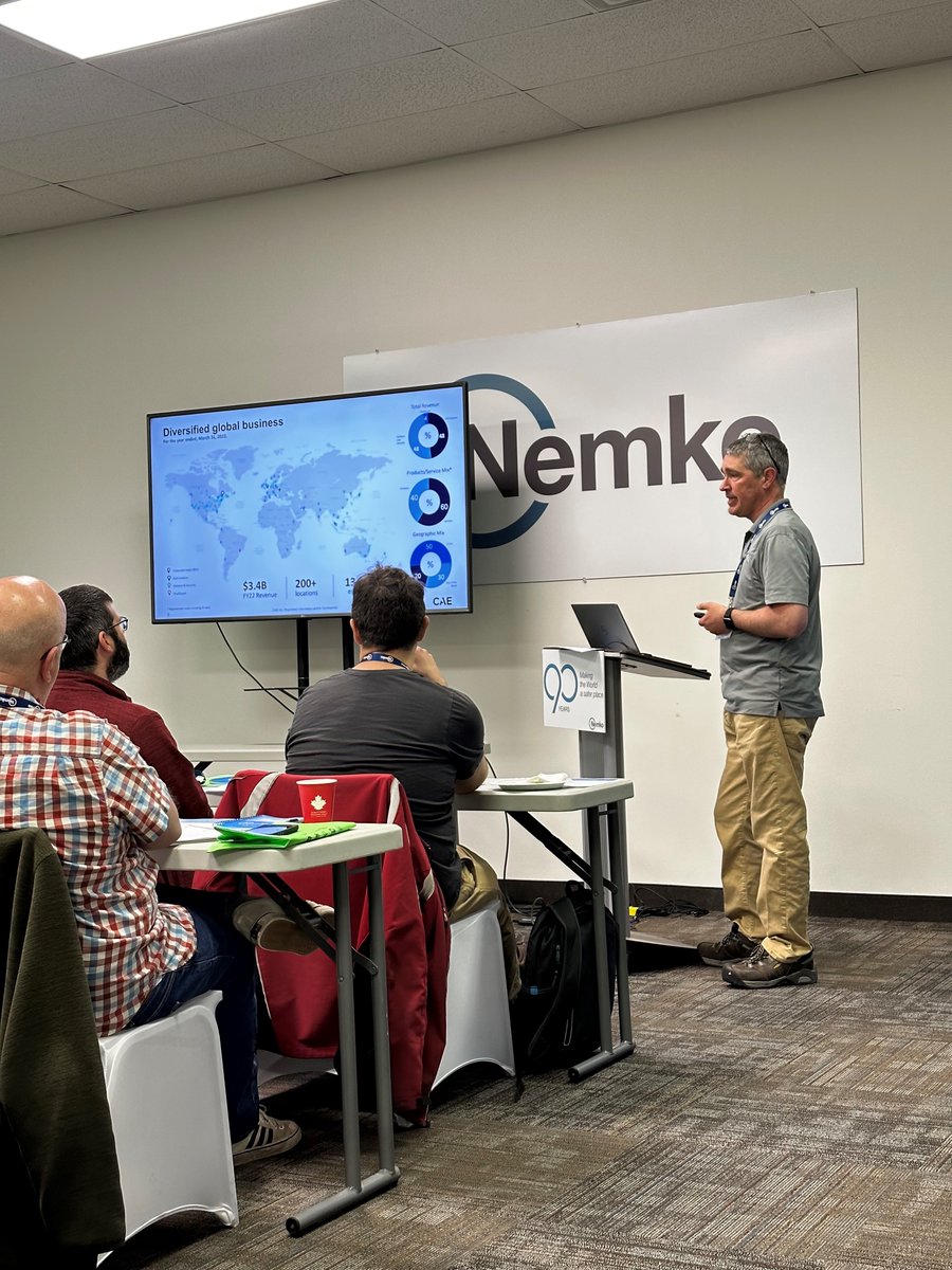 NemkoGroupAS's tweet photo. Mathieu Juteau from CAE, Inc leading off today’s seminar! #Nemko #CustomerSeminar #Canada https://t.co/vtUMu9NJJs