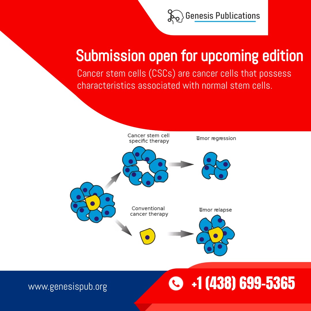 Ellie_P25's tweet photo. Cancer Stem Cells (CSCs) are a small subpopulation of cells within tumors with capabilities of self-renewal, differentiation, and tumorigenicity when transplanted into an animal host.
Submit your work at: cancer@genesispub.org
#cancerstemcell #oncology #trauma #submissionopen https://t.co/DdERDgi3n8