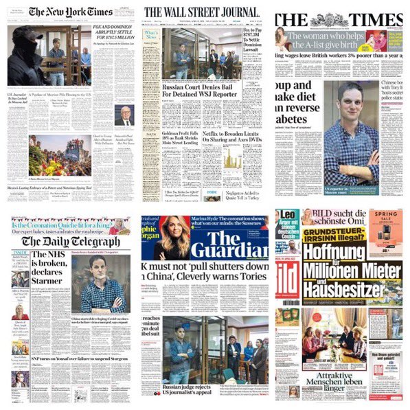 The free press stand with <a href="/evangershkovich/">Evan Gershkovich</a> 
#IStandWithEvan