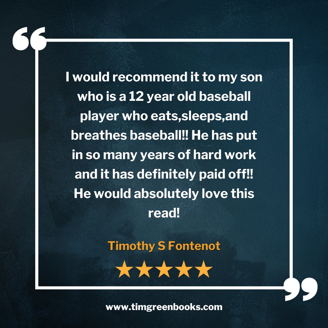 timgreenbooks's tweet image. This book is a tribute to the passion and dedication required to succeed in the world of baseball. It's the perfect read for young players like your son who share the same love and devotion for the game.
.
#forceout #timgreen #baseballplayers #dreambig #centerstateselectteam