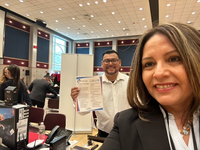 StonybrookSbdc's tweet photo. Pictured w/ Ree & Jacqueline is Juan Martinez, head of #BusinessDevelopment at @ozkarservices. Ozkar Services achieved #MBECertification w/ assistance from Jacqueline.
If your business is looking to become #MWBE certified, connect w/ us today: https://t.co/dOF6VLFUZT https://t.co/Z15FBvwrAR