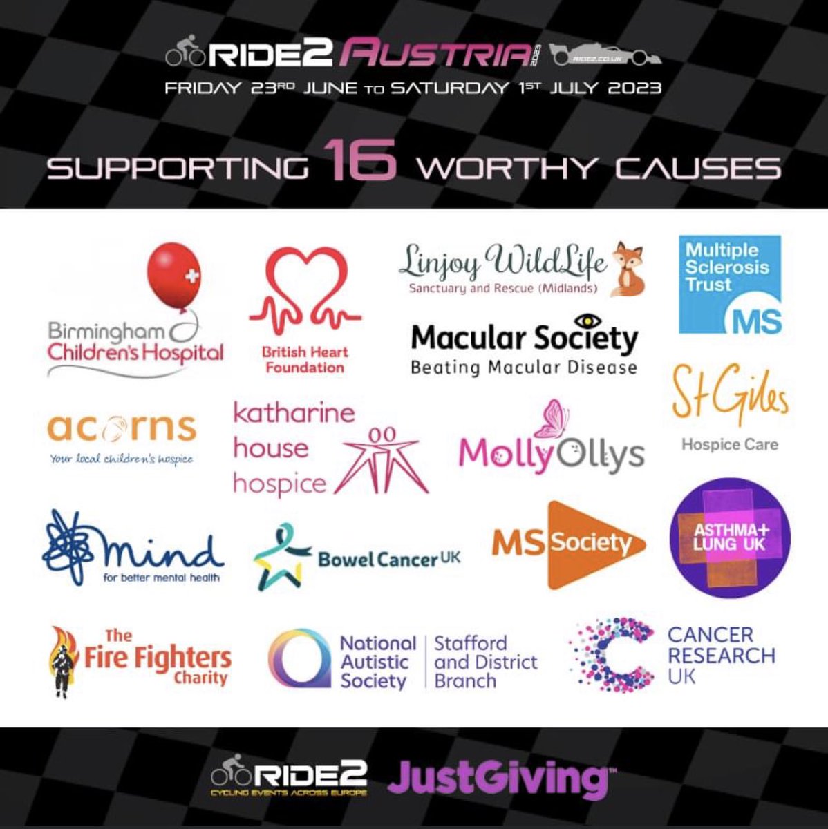 #ride2austria #Cycling 1000 miles in 9 days
#charity #redbullracing #RedBull 
ride2.co.uk please share/donate 🙏🏼