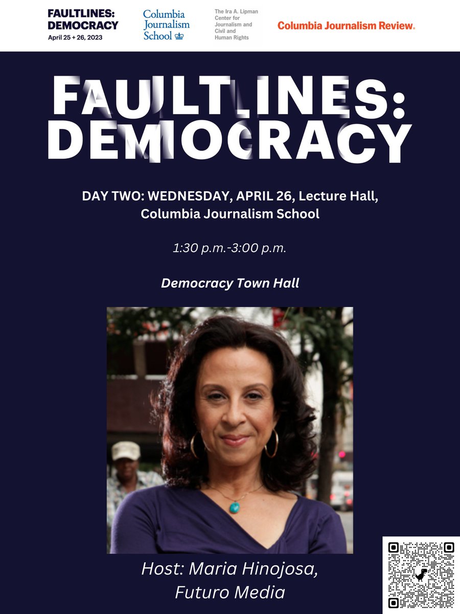 Democracy Town Hall, hosted by <a href="/Maria_Hinojosa/">Maria Hinojosa 🥑</a>, President/Founder <a href="/futuromedia/">Futuro Media</a>