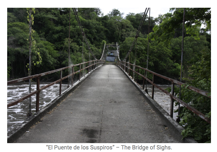 Weeping behind the bridge of sighs, the apparent strength disappears as shadows rise in the distance. This family will never see each other again. The story of 'Aguas de Dios' #leprosy #village in #Colombia
hansen2023.org/agua-de-dios/ #scicomm #science #hansendisease