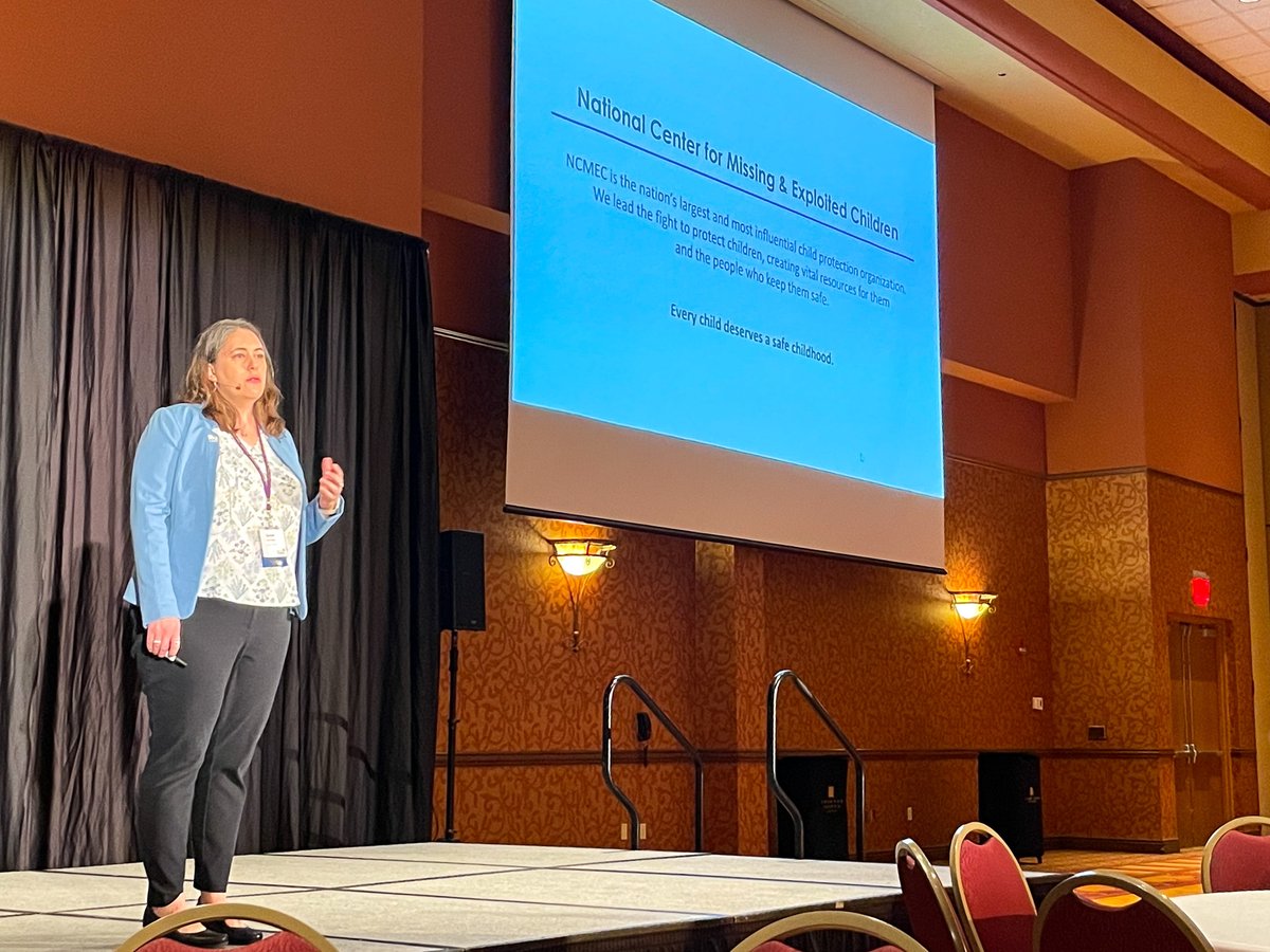 ProjectHarmony2's tweet photo. It’s day two of our Speaking of Children Luncheon &amp; Conference! We started with Plenary Speaker Susan Kennedy from National Center for @MissingKids to learn about emerging trends of child exploitation and how we can protect children online.  #SpeakingOfChildren23 https://t.co/KvTTWRB7Zi