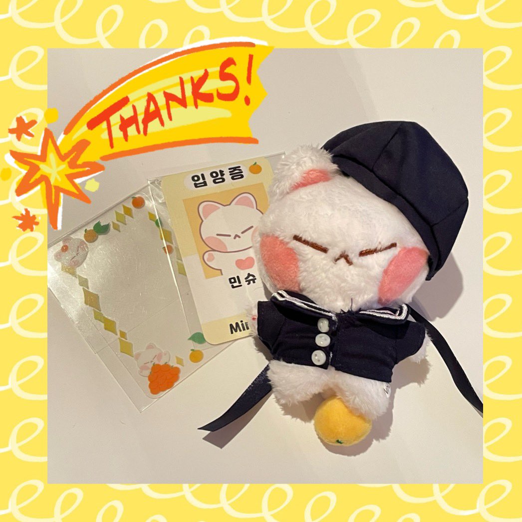 i_101sa's tweet image. @minsuring 님
정말 귀여운 고양이가 와줬어요🐱💖
소중히 간직하겠습니다🙇‍♀️✨감사합니다🥰

@YOONGI_SUGA_3_9 様
とてもかわいいニャンコさん拝受しました😊
セーラー姿が本当にかわいく早速写真に収めました📸✨今回もご多忙の折、お取りまとめありがとうございました🙏💕