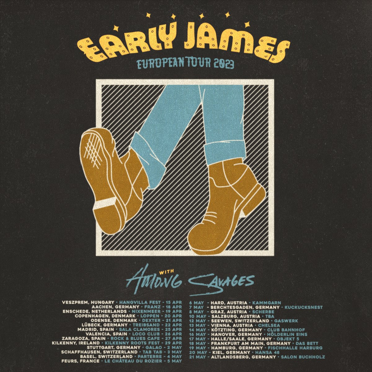 EUROPE! <a href="/earlyjamesbham/">Early James</a> is touring now, and he just might be playing near you. Click here to get your ticket: earlyjames.com/tour