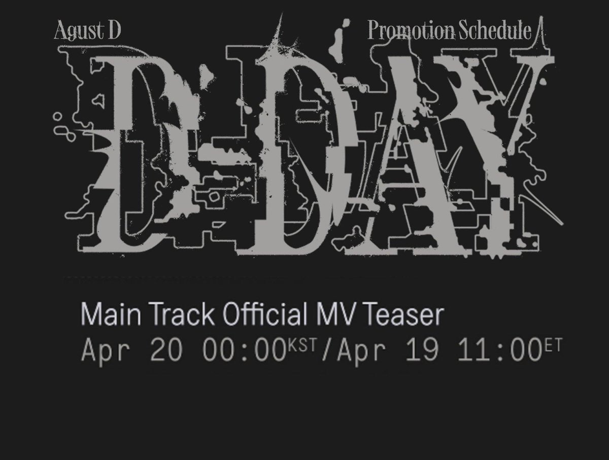 ncbdl_875's tweet photo. HAEGEUM TEASER IS ALMOST HERE
HAEGEUM BY AGUST D TEASER
#Haegeum #해금
D DAY LOCKDOWN
FOCUS ON AGUST D https://t.co/5vrXi45Lkt