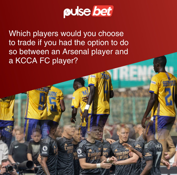 PulseUganda's tweet photo. Gooners, which players are you willing to trade with KCCA FC?
https://t.co/E1x5S2NC2W
#FeaturedPost #FeatureByPulseBet https://t.co/yAAWgRwvrd